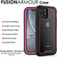 [Fusion Armour Case] Premium Slim Hybrid Tough Heavy Duty, Clear Back Bumper Case for iPhone 11 Pro
