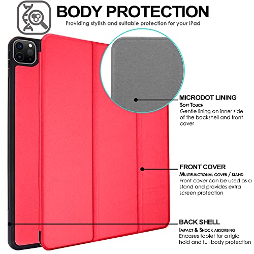 [Smart Case] Slim Stand Cover with Auto Sleep/Wake for Apple iPad Pro 11" 2022, 2021, 2020 & 2018 [4th, 3rd, 2nd & 1st Generations]