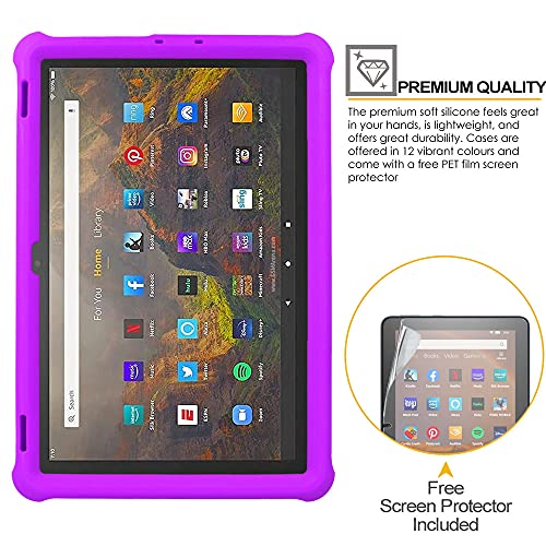 [Bumper Case] Shockproof Soft Easy Grip Case for Amazon Fire HD 10" / HD 10 Plus 11th Generation / 2021