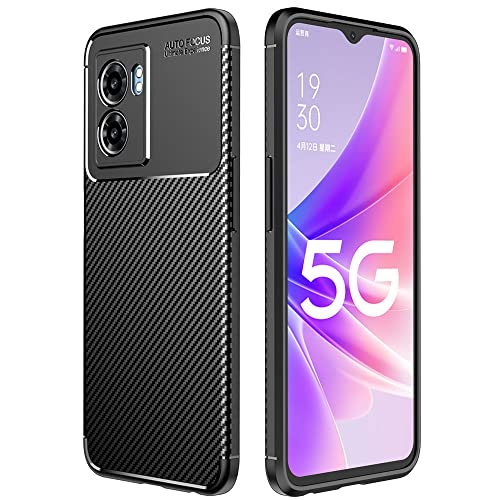 [CarbonFlex Case] Premium Shockproof Soft Slim Cover with Carbon Fibre Effect For Oppo A57 5G / A77 5G