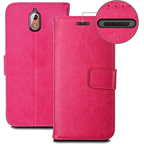 [Wallet Case] Protective Cover with Cash & Card Holder, Stand and Wrist Strap For Nokia 3.1