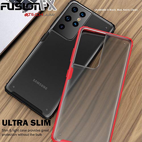 [Fusion FX Case] Slim & Light Tough Fused Gel Bumper & Hard Back Matte Case for Samsung Galaxy S21 Ultra