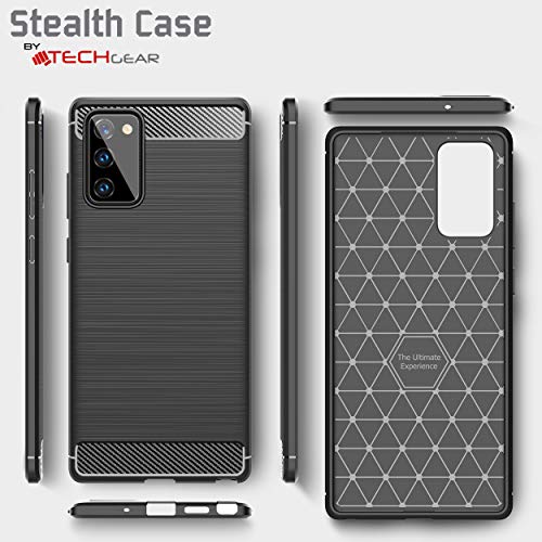 [Stealth Case] Samsung Galaxy Note 20 Soft Protective Slim Cover with Carbon Fibre Detailing