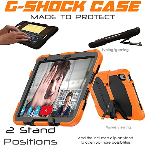 [G-SHOCK Case] Heavy Duty Long Survival Screen Protector Case for Apple iPad 11th & 10th Generation, iPad 2025 / 2022