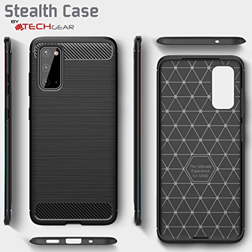 [Stealth Case] Samsung Galaxy S20 Soft Protective Slim Cover with Carbon Fibre Detailing