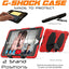 [G-SHOCK Case] Heavy Duty Long Survival Screen Protector Case for iPad 10.2" 2021, 2020, 2019 [9th/8th/7th Generation]