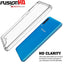 [Fusion HD Case] Shockproof Fused Gel Bumper & Hard Back Slim Clear Cover for Samsung Galaxy A50