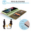 [Leather Wallet Case] Genuine Leather [RFID Blocking] Magnetic Flip Case with Card & Slots and Stand For Samsung Galaxy S22 Ultra