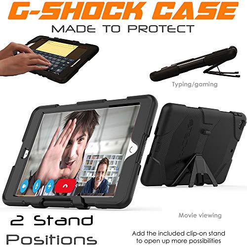 [G-SHOCK Case] Heavy Duty Long Survival Screen Protector Case for iPad 10.2" 2021, 2020, 2019 [9th/8th/7th Generation]