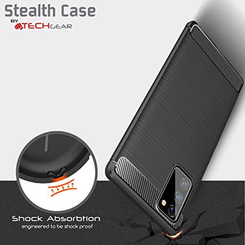 [Stealth Case] Samsung Galaxy Note 20 Soft Protective Slim Cover with Carbon Fibre Detailing