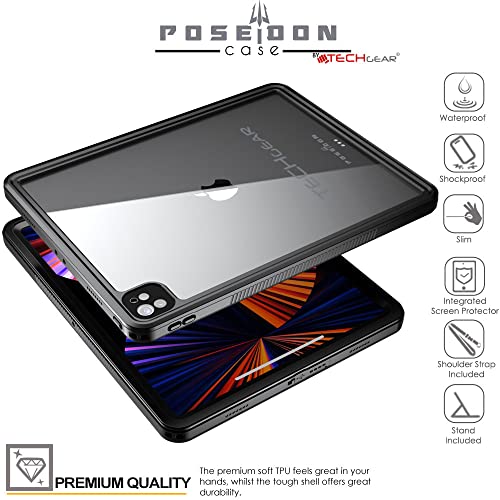 [Poseidon Case] Waterproof Case for iPad Pro 12.9 2022/2021 (5th / 6th Generation)