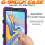 [G-SHOCK Case] Heavy Duty Long Survival Screen Protector Case for Samsung Galaxy Tab A 10.5" (SM-T590)