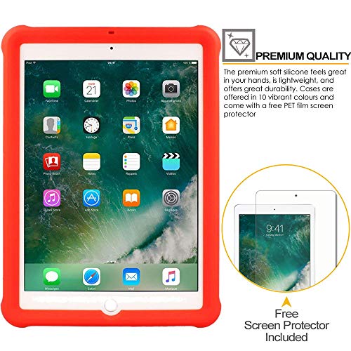 [Bumper Case] Shockproof Soft Easy Grip Case for Apple iPad 9.7" (2018/2017)