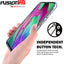 [Fusion HD Case] Shockproof Fused Gel Bumper & Hard Back Slim Clear Cover for Samsung Galaxy A40