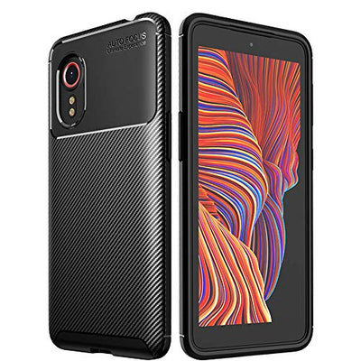 [CarbonFlex Case] Premium Shockproof Soft Slim Cover with Carbon Fibre Effect For Samsung Galaxy XCover 5