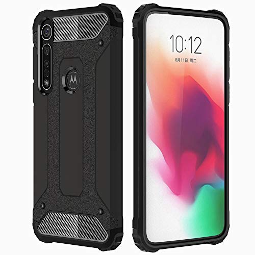 [Tough Armoured Case] ShockProof Dual-Layer Protective Heavy Duty Cover for Motorola Moto G8 Plus