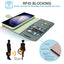 [Leather Wallet Case] Genuine Leather [RFID Blocking] Magnetic Flip Case with Card & Slots and Stand For Samsung Galaxy S23 Plus