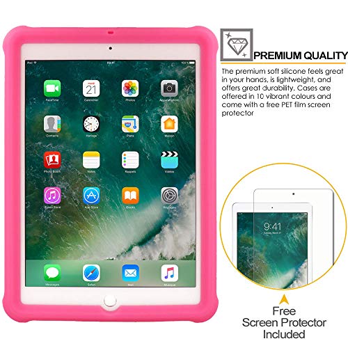 [Bumper Case] Shockproof Soft Easy Grip Case for Apple iPad 9.7" (2018/2017)