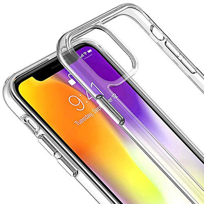 [Fusion HD Case] Shockproof Fused Gel Bumper & Hard Back Slim Clear Cover for iPhone 11 Pro