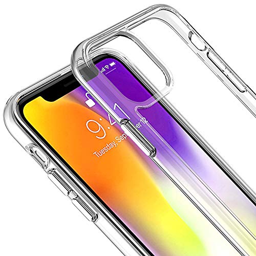 [Fusion HD Case] Shockproof Fused Gel Bumper & Hard Back Slim Clear Cover for iPhone 11 Pro Max