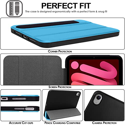 [Smart Case] Slim Stand Cover with Auto Sleep/Wake for Apple iPad Mini 7 / Mini 6 8.3" [7th / 6th Generation]