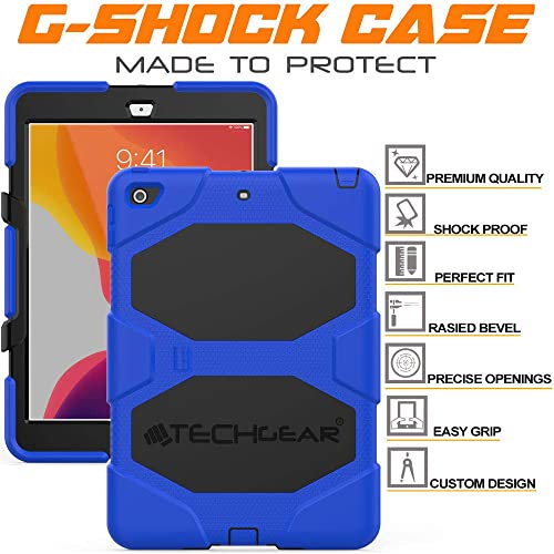 [G-SHOCK Case] Heavy Duty Long Survival Screen Protector Case for iPad 10.2" 2021, 2020, 2019 [9th/8th/7th Generation]