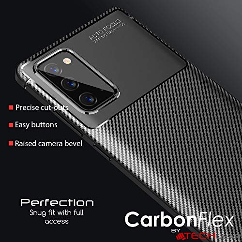 [CarbonFlex Case] Premium Shockproof Soft Slim Cover with Carbon Fibre Effect For Samsung  Galaxy Note 20