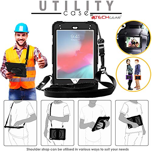 [UTILITY Case] Full Body Shockproof Case with Stand, Hand & Shoulder Strap for Apple iPad Mini 5 / iPad Mini 4