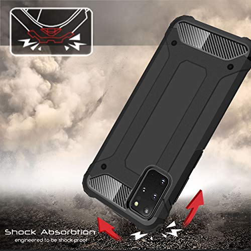 [Tough Armoured Case] ShockProof Dual-Layer Protective Heavy Duty Cover for Samsung Galaxy S20 Plus