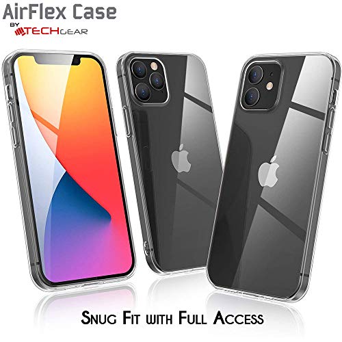 [AirFlex Case] Crystal Clear Slim & Light, Protective,  Soft Gel Cover for iPhone 12 Pro Max