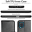 [Wallet Case] Protective Cover with Cash & Card Holder, Stand and Wrist Strap For Samsung Galaxy A12