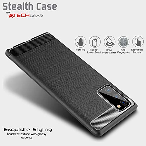 [Stealth Case] Samsung Galaxy Note 20 Soft Protective Slim Cover with Carbon Fibre Detailing