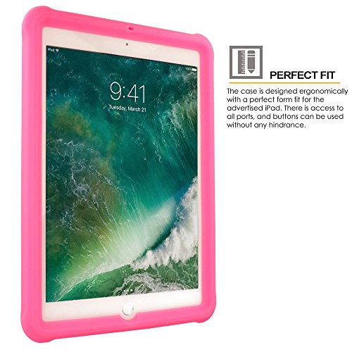 [Bumper Case] Shockproof Soft Easy Grip Case for Apple iPad 9.7" (2018/2017)