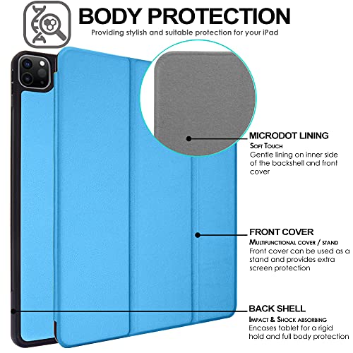 [Smart Case] Slim Stand Cover with Auto Sleep/Wake for Apple iPad Pro 11" 2022, 2021, 2020 & 2018 [4th, 3rd, 2nd & 1st Generations]