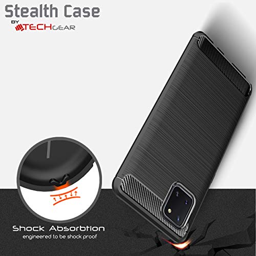 [Stealth Case] Samsung Galaxy Note 10 Lite Soft Protective Slim Cover with Carbon Fibre Detailing