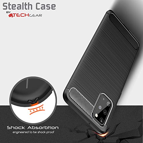[Stealth Case] Samsung Galaxy S20 Plus Soft Protective Slim Cover with Carbon Fibre Detailing