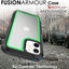 [Fusion Armour Case] Premium Slim Hybrid Tough Heavy Duty, Clear Back Bumper Case for iPhone 12 Mini