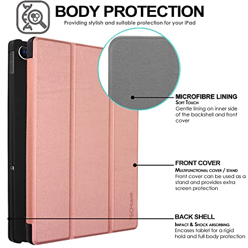 [Smart Case] Slim Stand Cover with Auto Sleep/Wake for Lenovo Tab M10 Plus 3rd Gen 2022 (10.6") TB125 / TB128