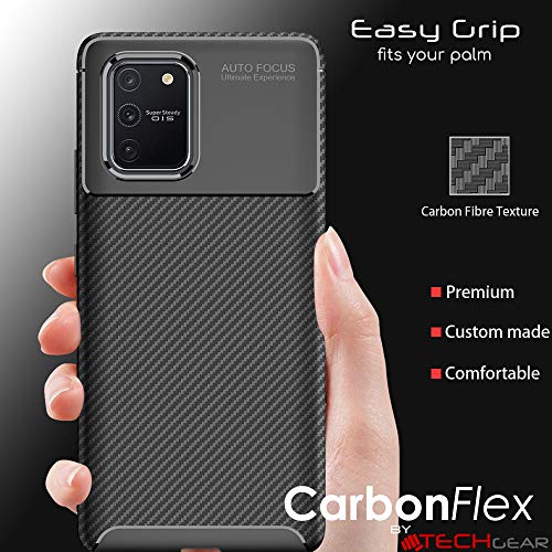 [CarbonFlex Case] Premium Shockproof Soft Slim Cover with Carbon Fibre Effect For Samsung  Galaxy S10 Lite