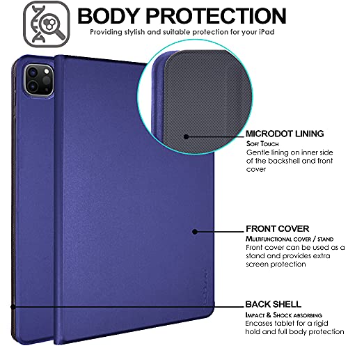 [Smart Case] Slim Stand Cover with Auto Sleep/Wake for Apple iPad Pro 12.9" (6th / 5th / 3rd / 2nd Generation)