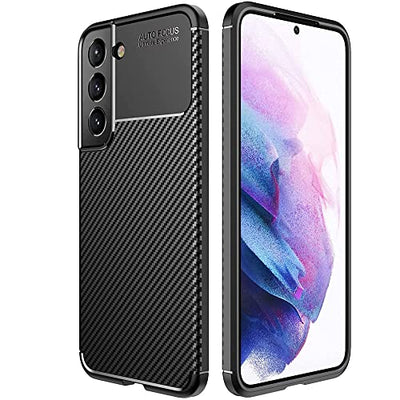 [CarbonFlex Case] Premium Shockproof Soft Slim Cover with Carbon Fibre Effect For Samsung  Galaxy S22 Plus