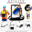 [UTILITY Case] Full Body Shockproof Case with Stand, Hand & Shoulder Strap for Samsung Galaxy Tab A8 10.5" (SM-X200 / SM-X205)