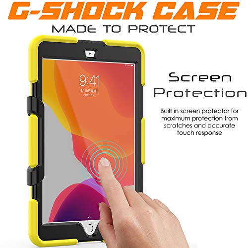 [G-SHOCK Case] Heavy Duty Long Survival Screen Protector Case for iPad 10.2" 2021, 2020, 2019 [9th/8th/7th Generation]