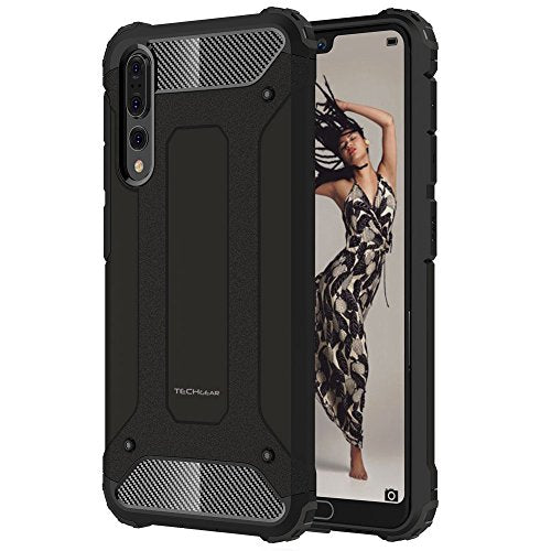 [Tough Armoured Case] ShockProof Dual-Layer Protective Heavy Duty Cover for Huawei P20 Pro