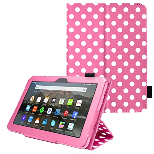 [Folio Case] Smart Cover Stand with Auto Sleep/Wake & Hand Strap For New Amazon Fire 7" (12th Generation / 2022)