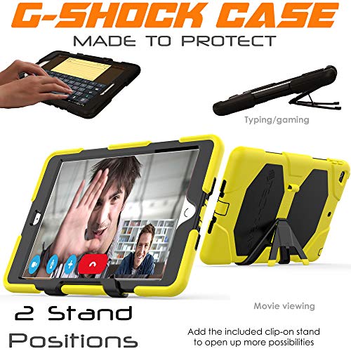 [G-SHOCK Case] Heavy Duty Long Survival Screen Protector Case for iPad 10.2" 2021, 2020, 2019 [9th/8th/7th Generation]