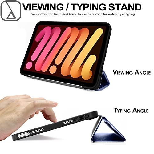 [Smart Case] Slim Stand Cover with Auto Sleep/Wake for Apple iPad Mini 7 / Mini 6 8.3" [7th / 6th Generation]
