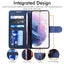 [Wallet Case] Protective Cover with Cash & Card Holder, Stand and Wrist Strap For Samsung Galaxy S22 Plus