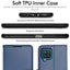 [Wallet Case] Protective Cover with Cash & Card Holder, Stand and Wrist Strap For Samsung Galaxy A12