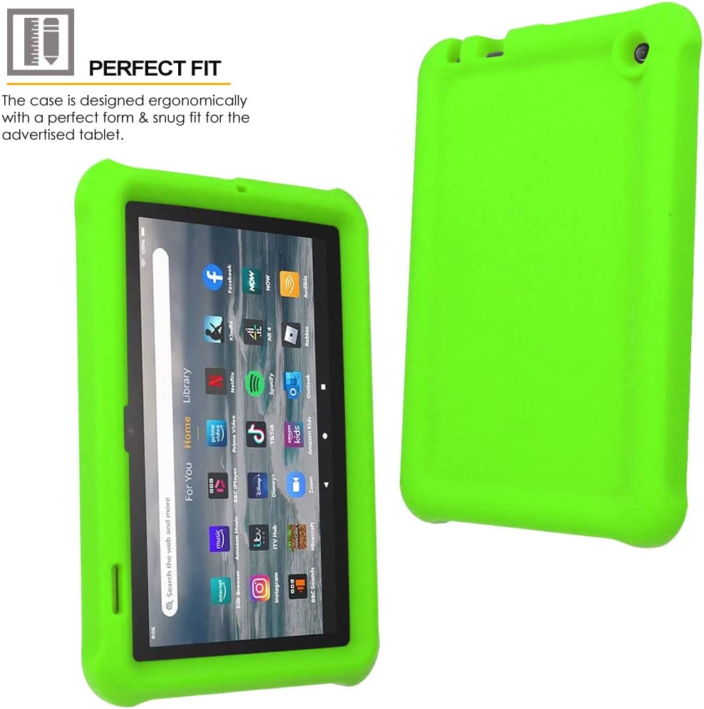 [Bumper Case] Shockproof Soft Easy Grip Case for Amazon Fire 7" (2022 / 12th Generation)